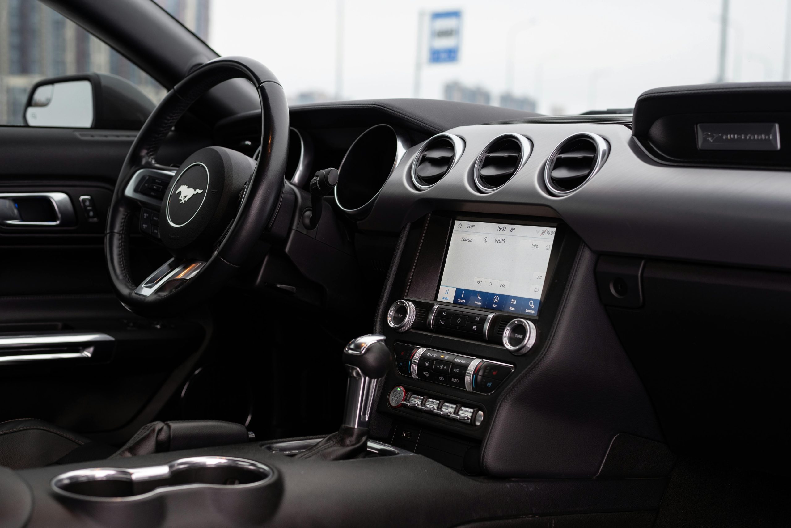 Interior of a Ford Mustang Sports Car