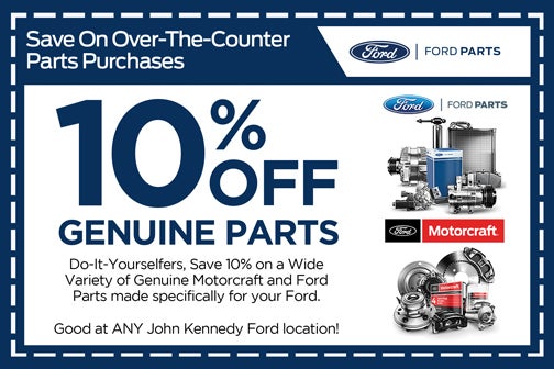 Save 10% Off Over The Counter Parts Purchases